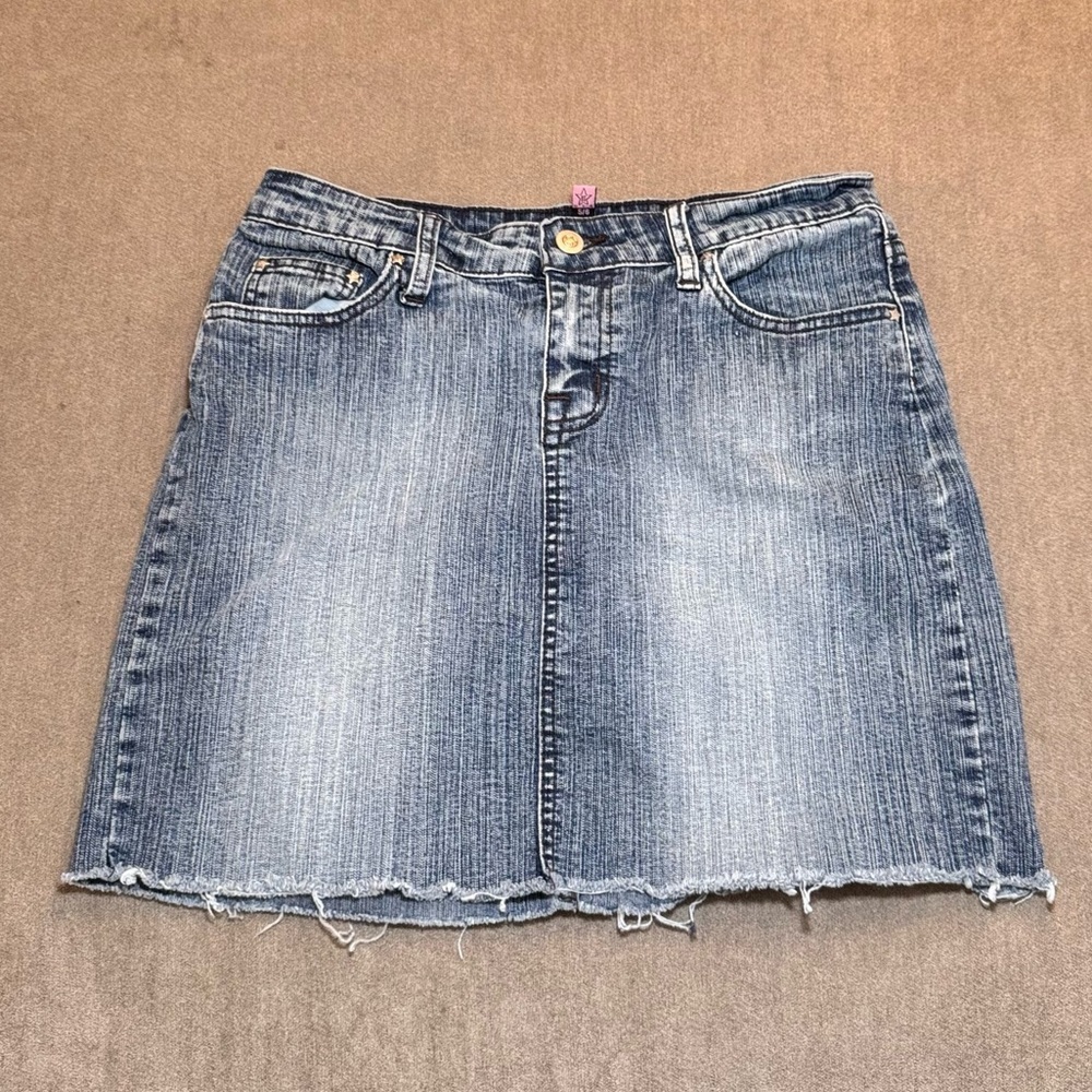 Vintage Bubblegum Blue Denim Mini Skirt